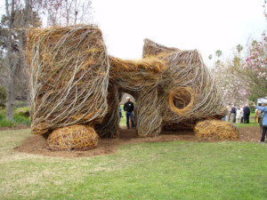 Newest works of internationally acclaimed artist Patrick Dougherty to be on show at the Garden.