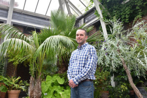 Director of Horticulture Mark Richardson stands for a photo in the Orangerie.
