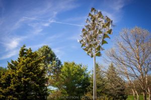 Wind waves and light exhibit.