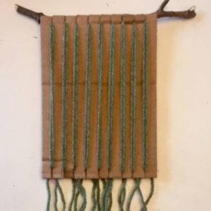 Nature weaving craft.