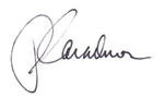 The signature of Jim Karadimos.