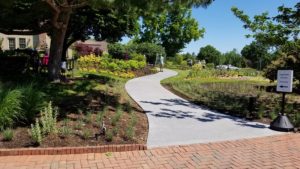 The new pathway to the Lawn Garden is ADA accessible.