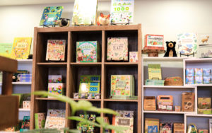 The children's section of the Garden Shop filled with books, toys, and other interesting gifts.