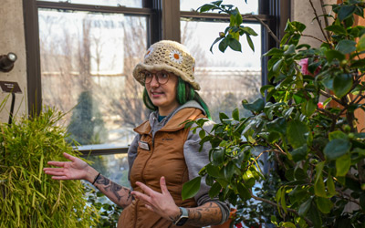 Conservatory gardener Brooke Harris explains her day to day work in the Limonaia.