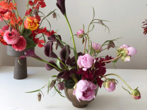 Potted flower arrangement