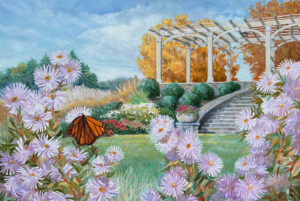 Suzan Osborns painting of the Secret Garden