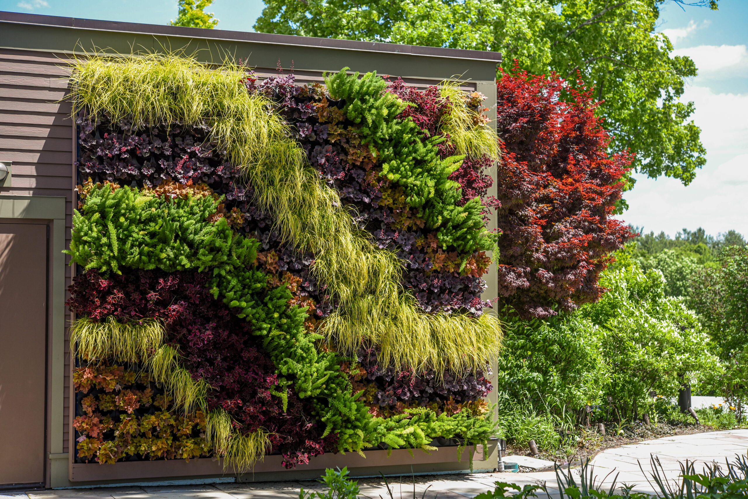 The summer 2024 shade living wall pattern is line-based.