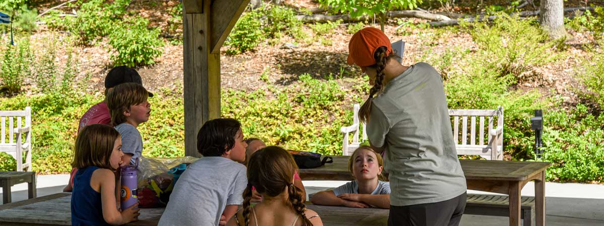 Students with instructor in a private youth class