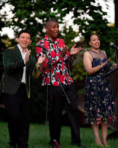A trio of singers