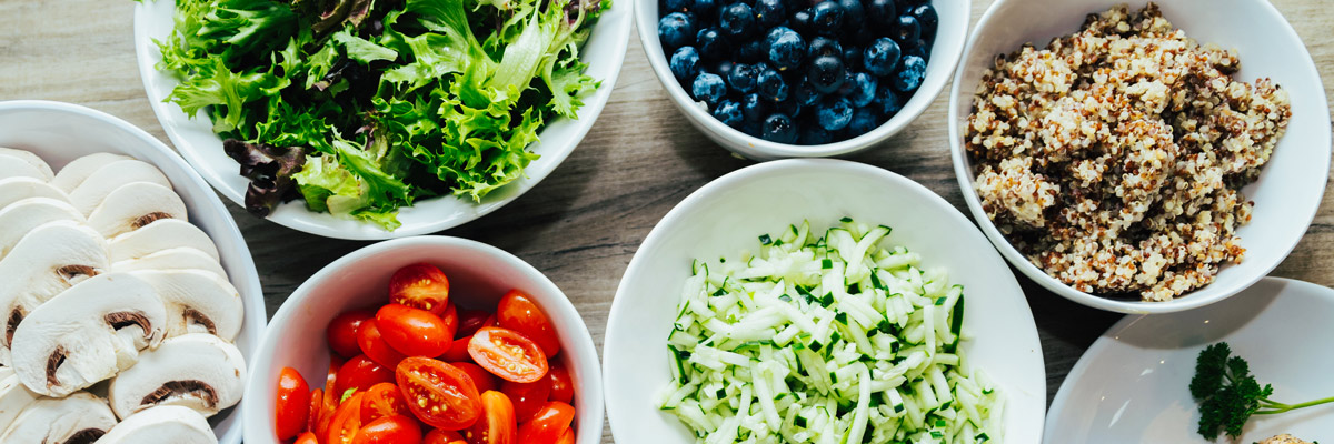 fresh ingredients on a table