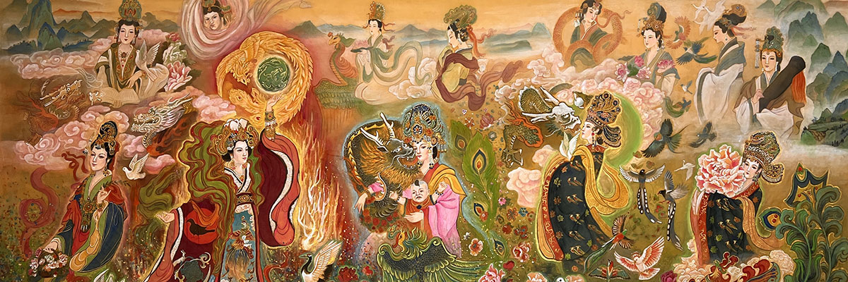 Chinese Empresses painting by Xiang Li