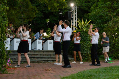 Beantown's Swing Night performance on the Lawn Garden
