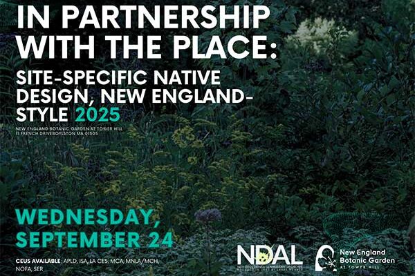 Site-Specific Native Design, New England Style symposium graphic
