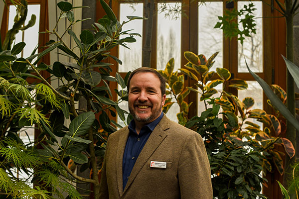 Steve Conoway, Ph.D poses for a photo for Garden leadership.