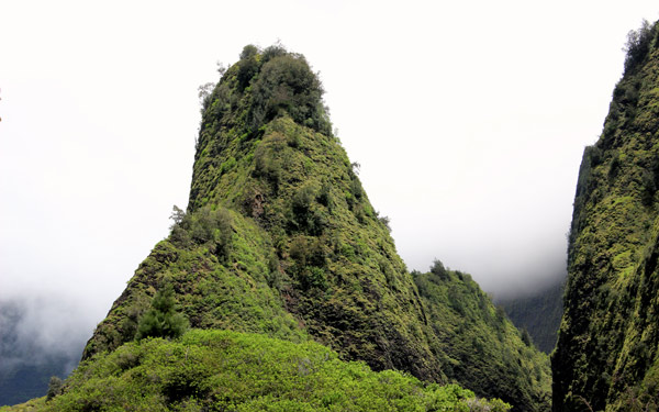A steep hill curved mountain in Hawaii