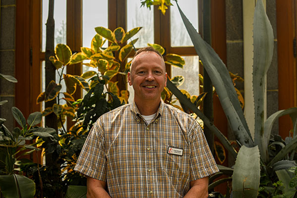 Steve Conoway, Ph.D poses for a photo for Garden leadership.
