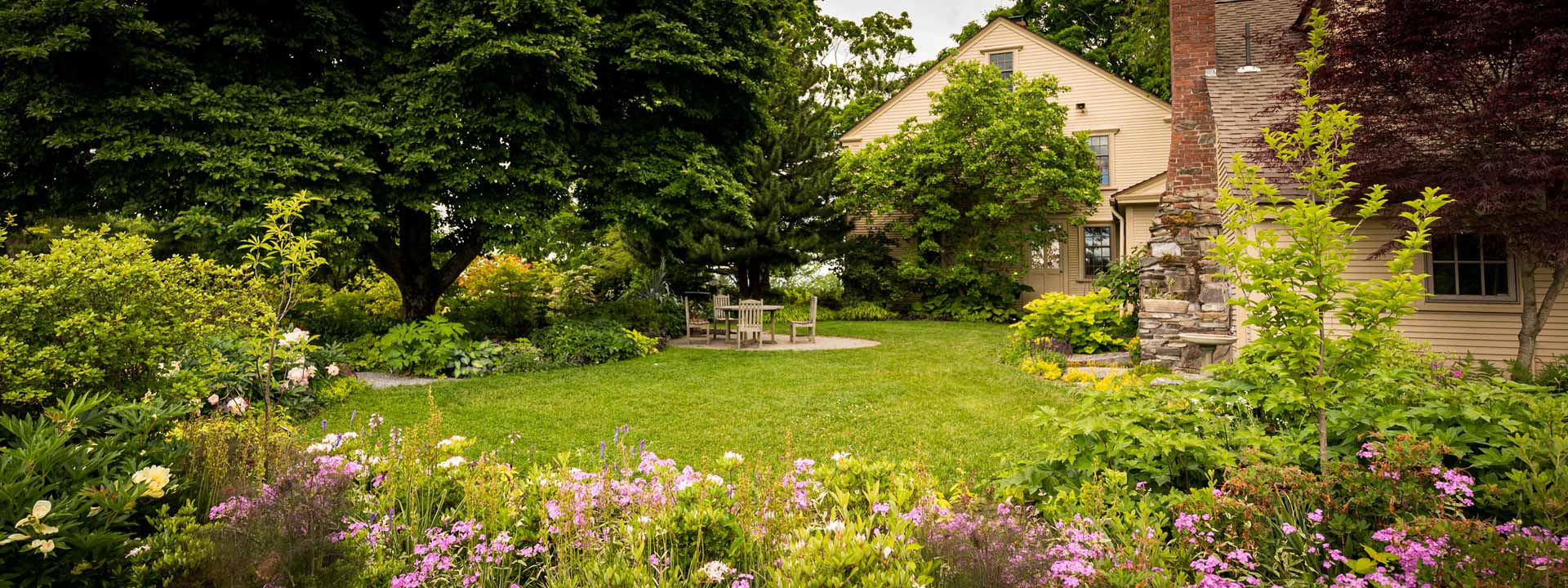 The Cottage Garden in the summer at New England Botanic Garden
